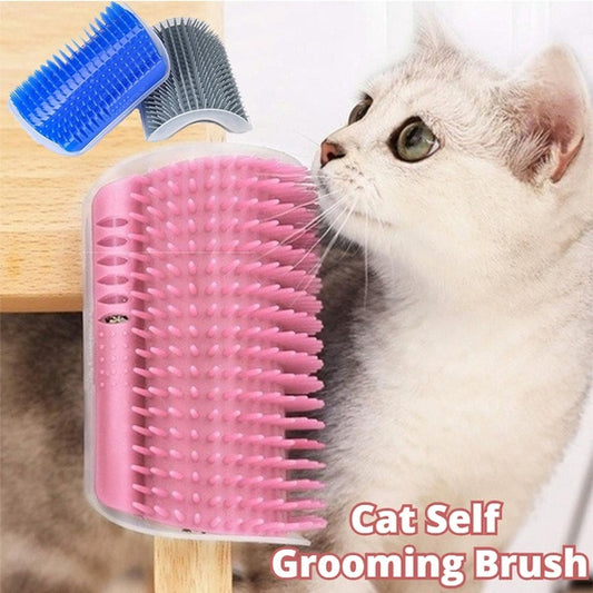 Brosse Murale Autonettoyante pour Chats – Massage & Élimination des Poils - La Tribu Poilue