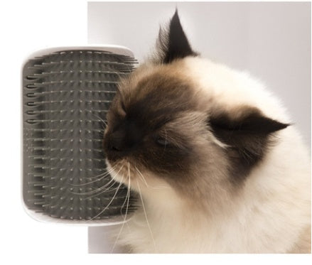 Brosse Murale Autonettoyante pour Chats – Massage & Élimination des Poils - La Tribu Poilue